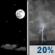 Tonight: A slight chance of showers and thunderstorms after 5am. Mostly clear, with a low around 63. Northeast wind 1 to 6 mph. Chance of precipitation is 20%. Tonight: Mostly Clear then Slight Chance Showers And Thunderstorms