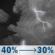Tonight: A chance of showers and thunderstorms before 5am. Mostly cloudy, with a low around 51. Southwest wind 3 to 9 mph, with gusts as high as 20 mph. Chance of precipitation is 40%. New rainfall amounts less than a tenth of an inch possible. Tonight: Chance Showers And Thunderstorms